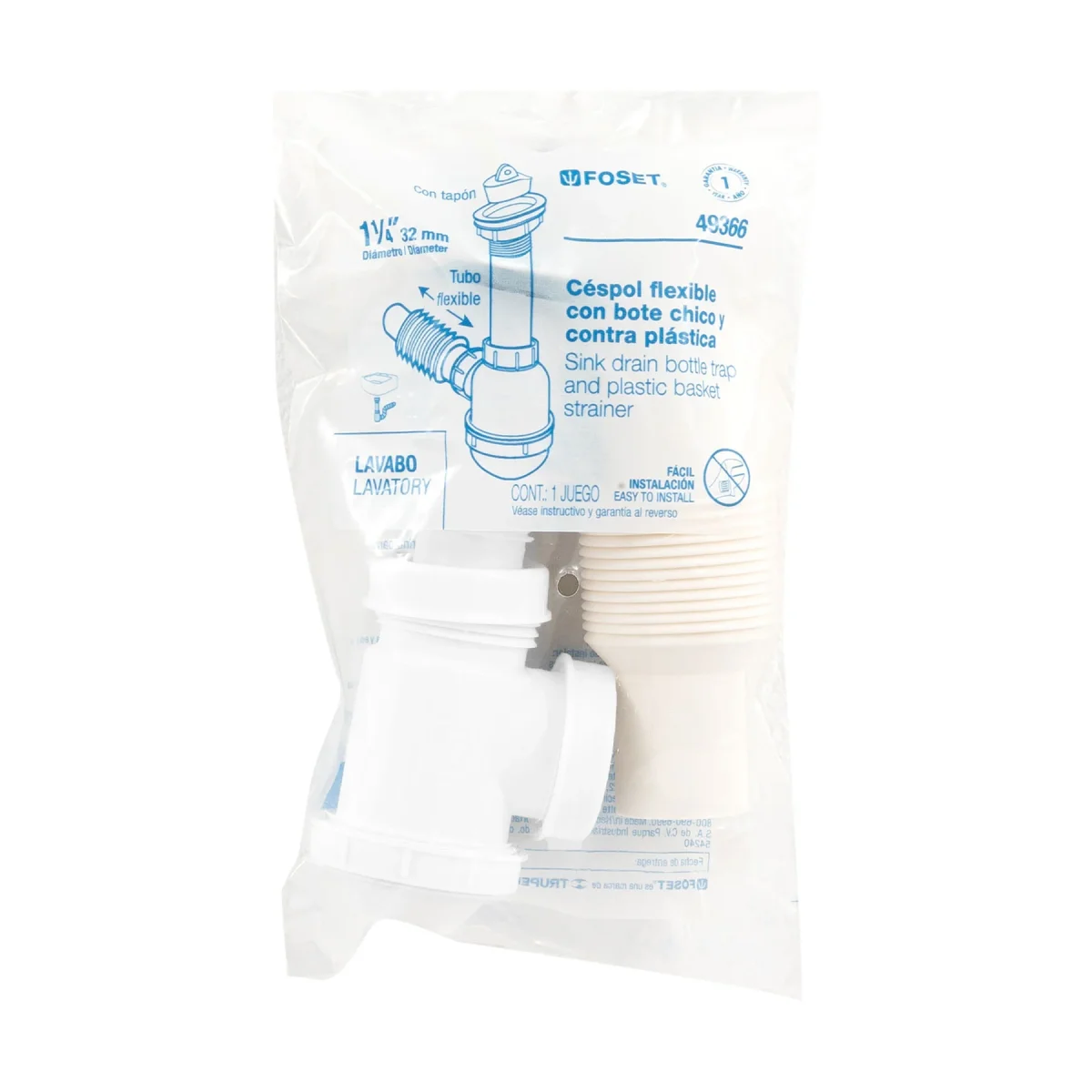 cespol-polipropileno-flexible-bote-lavabo-1-pieza-truper-foset-49366 - Imagen 3