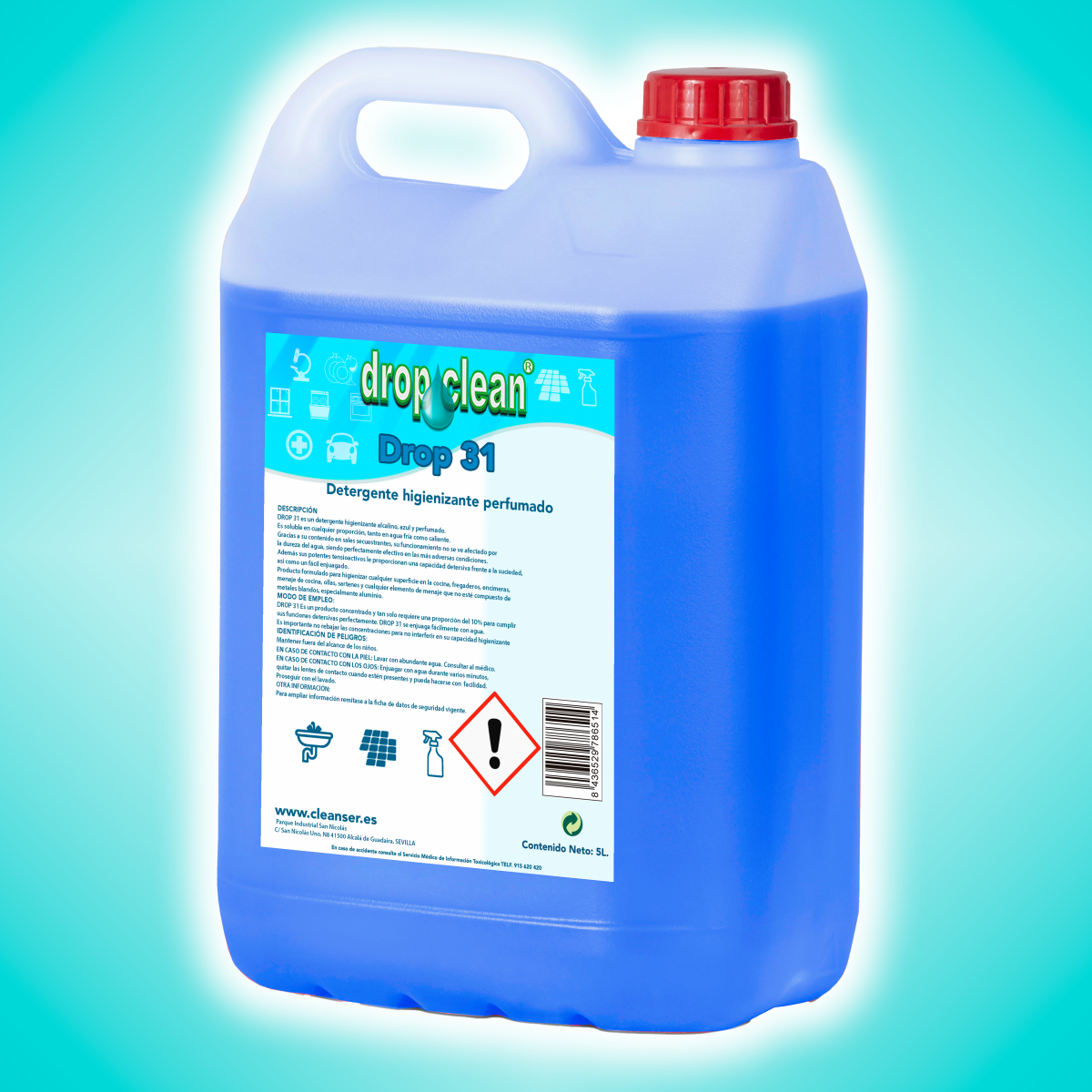 DROP 31 detergente higienizante perfumado